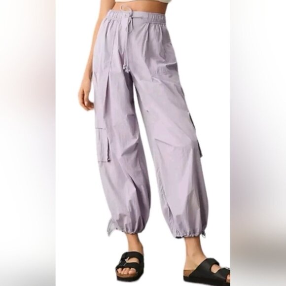 Daily Practice by Anthropologie Base Jump Parachute Trousers Size Med EUC - Picture 2 of 7